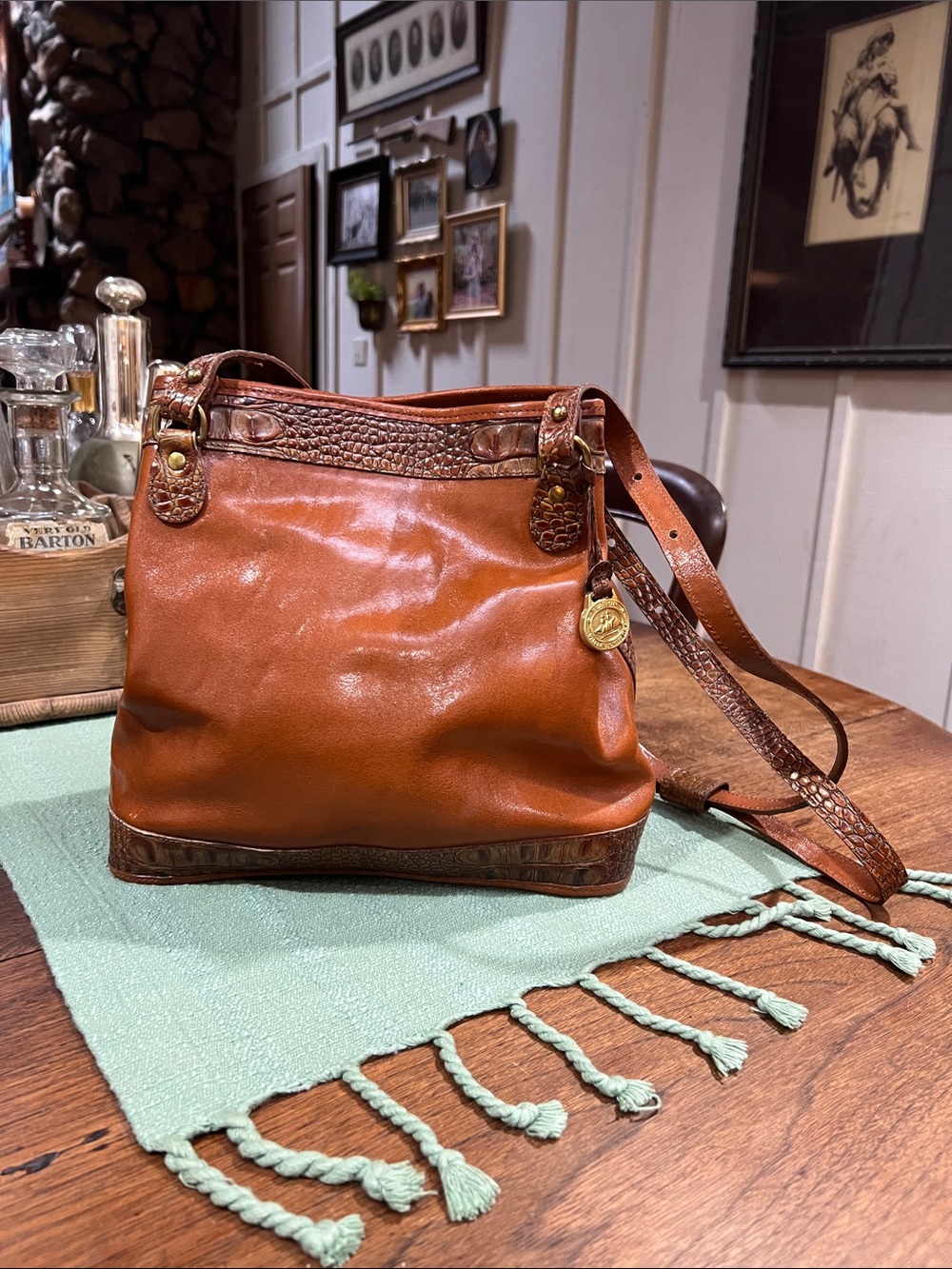 Vintage Brahmin Carmel Shoulder Bag